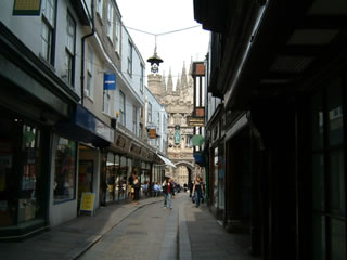 View of the Cathedral through the streets