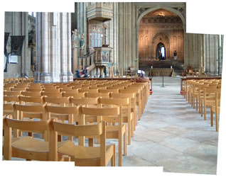 Business as usual inside the Cathedral